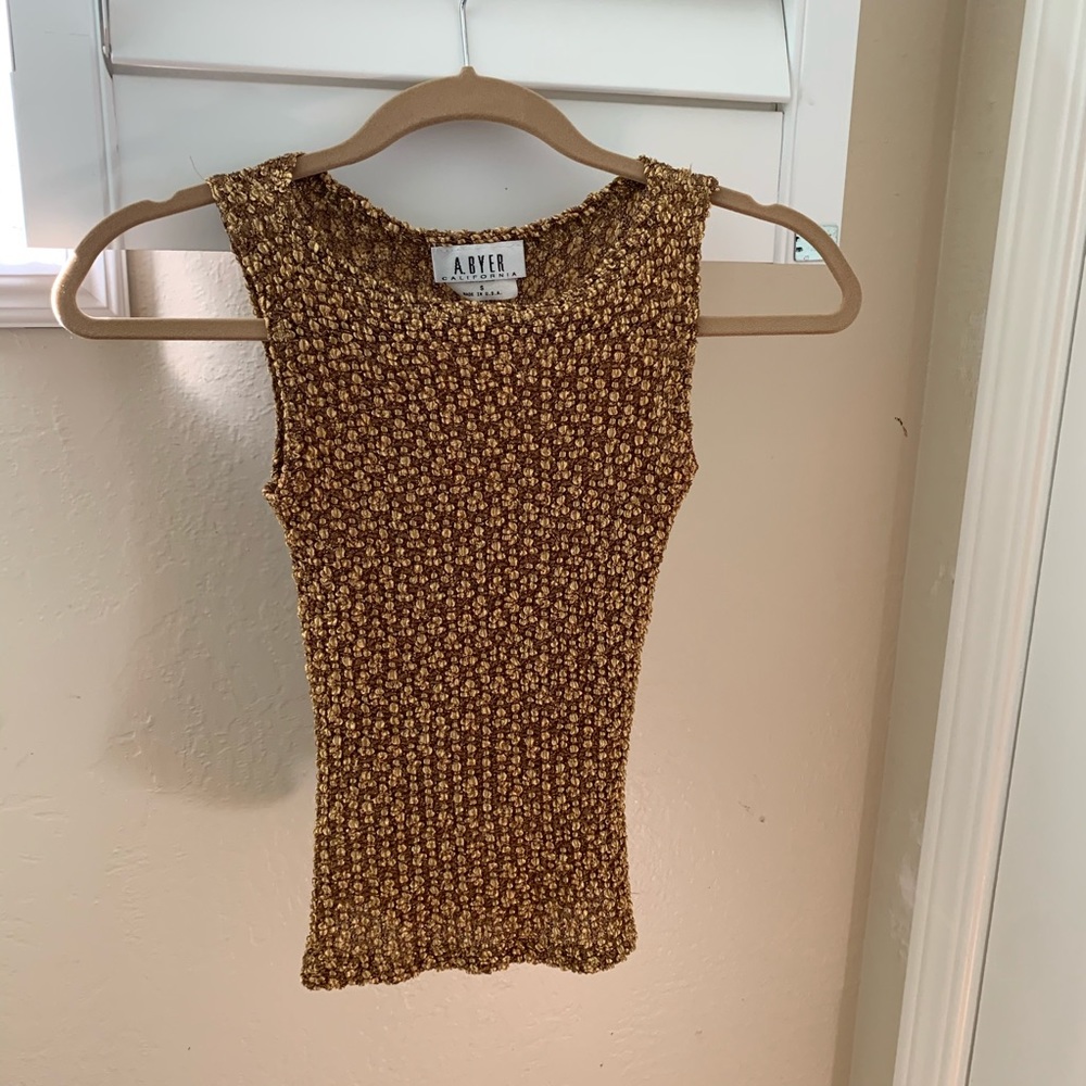 Gold Stretch top